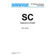 SHURE SC WIRELESS SYSTEM Instrukcja Obsługi